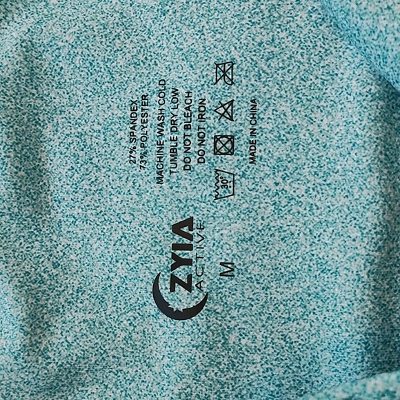 Zyia Light n Tight Capri aqua melange size medium - Picture 10 of 10